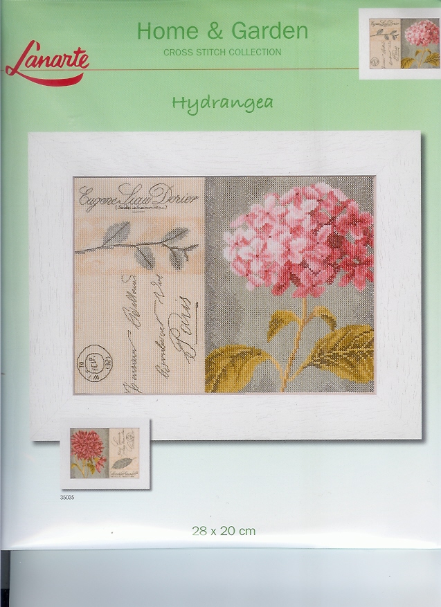 LANARTE BORDUURPAKKET, HYDRANGEA  35034