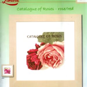 LANARTE BORDUURPAKKET, CATALOQUE OF ROSES -ROSE /RED 34993 A