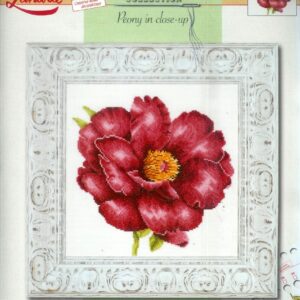 LANARTE BORDUURPAKKET, PEONY IN CLOSE-UP 34898