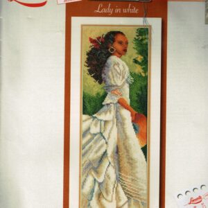 LANARTE BORDUURPAKKET , LADY IN WHITE 34857