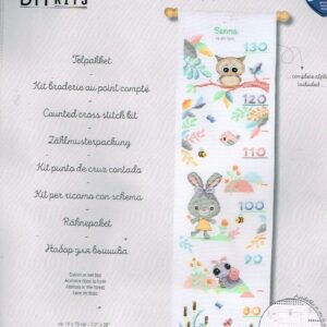 VERVACO  BORDUURPAKKET GROEIMETER , DIEREN IN  HET BOS 212883